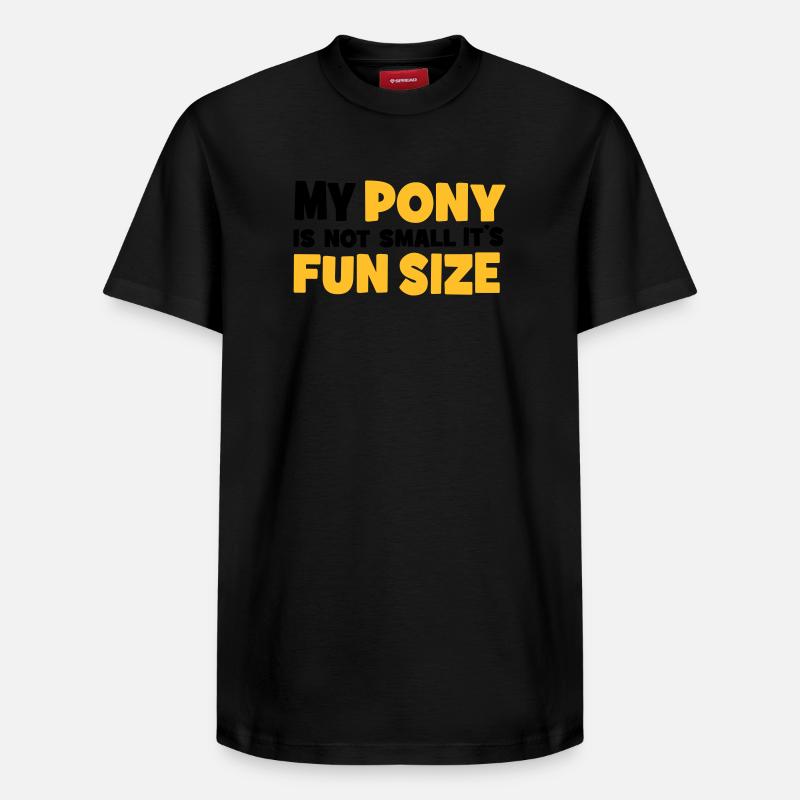Pony - T-shirt unisexe décontracté en coton Supima – de SPREAD - noir