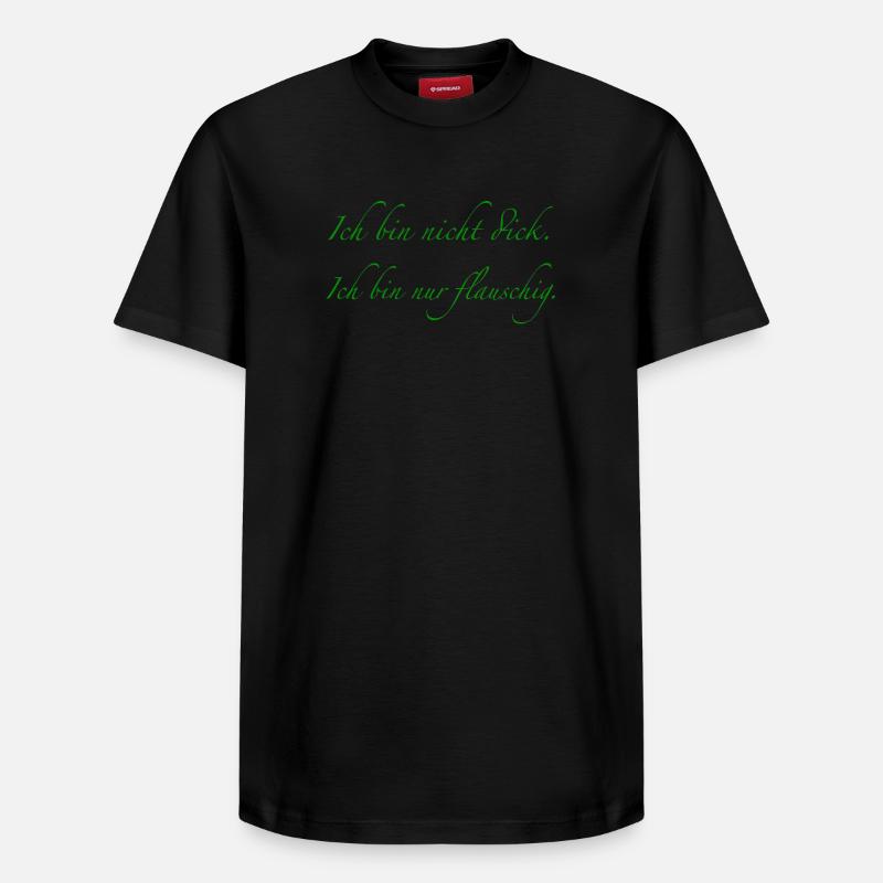 Ich bin nicht dick. - Relaxed Unisex Supima Cotton T-Shirt – von SPREAD - Schwarz