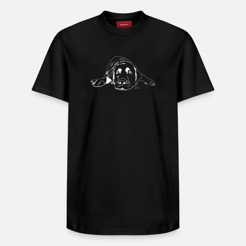 Labrador - T-shirt unisexe décontracté en coton Supima – de SPREAD - noir