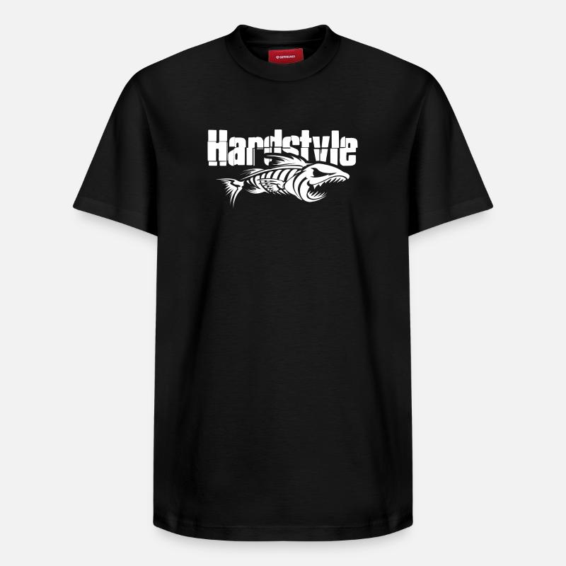 Hardstyle - Relaxed Unisex Supima Cotton T-Shirt – von SPREAD - Schwarz