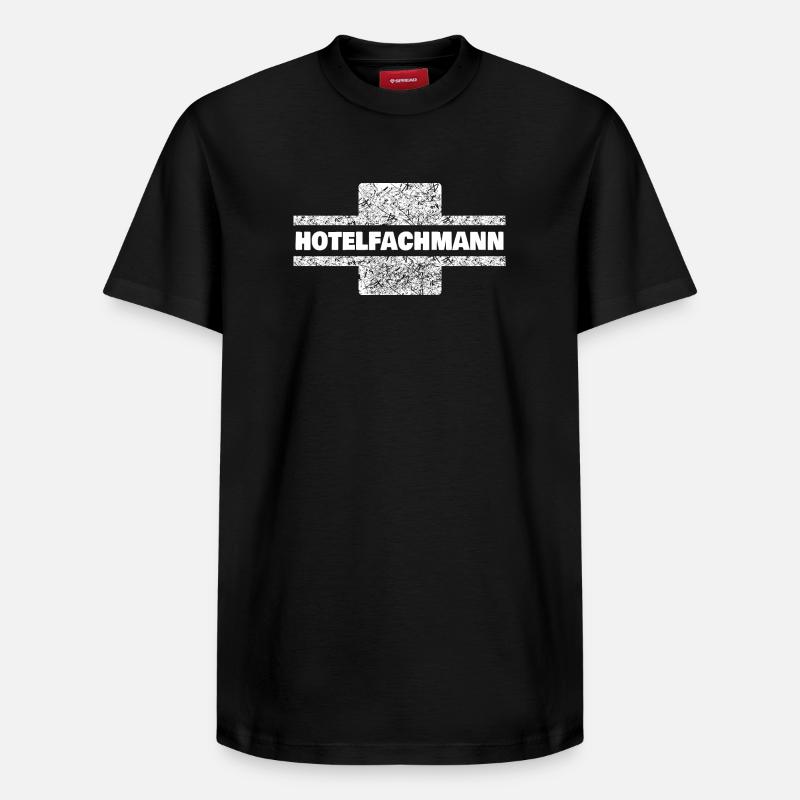 Beruf Hotelfachmann - Relaxed Unisex Supima Cotton T-Shirt – von SPREAD - Schwarz