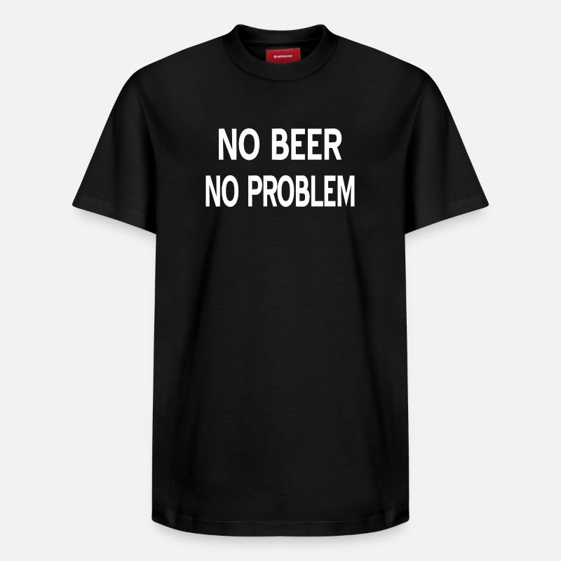 Bier - Relaxed Unisex Supima Cotton T-Shirt – von SPREAD - Schwarz