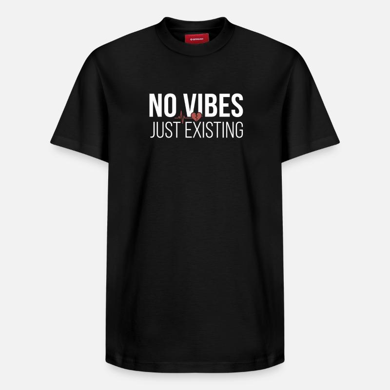 Pas d’ambiance - T-shirt unisexe décontracté en coton Supima – de SPREAD - noir