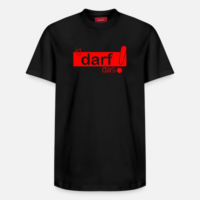 ig darf das! - Relaxed Unisex Supima Cotton T-Shirt – von SPREAD - Schwarz