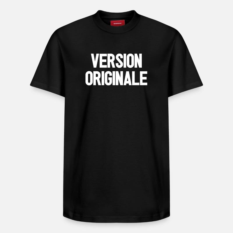 VERSION ORIGINALE !  - T-shirt unisexe décontracté en coton Supima – de SPREAD - noir