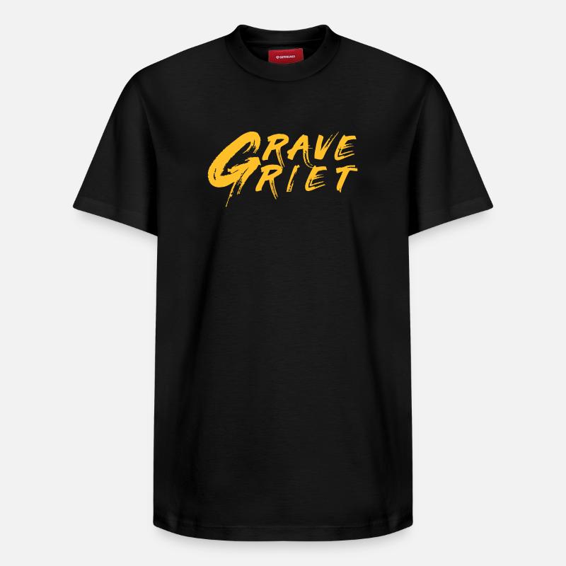 Grave Griet - Dialecte anversois - T-shirt unisexe décontracté en coton Supima – de SPREAD - noir