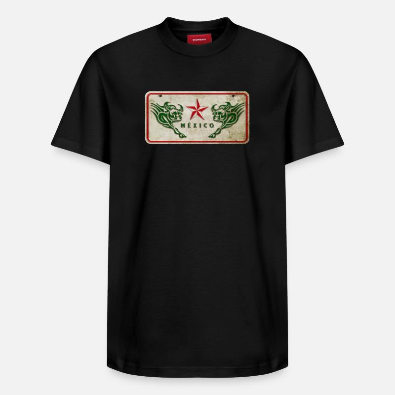 Bouclier du Mexique - T-shirt unisexe décontracté en coton Supima – de SPREAD - noir