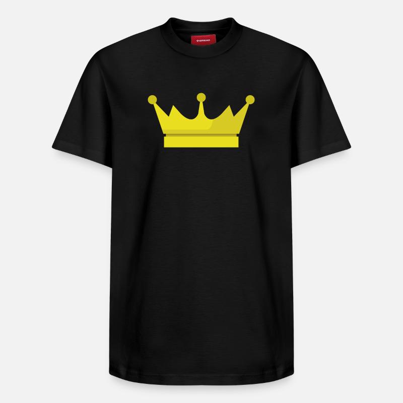 Couronne - T-shirt unisexe décontracté en coton Supima – de SPREAD - noir