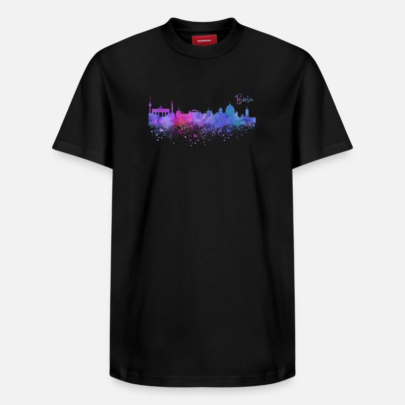 Berlin - T-shirt unisexe décontracté en coton Supima – de SPREAD - noir