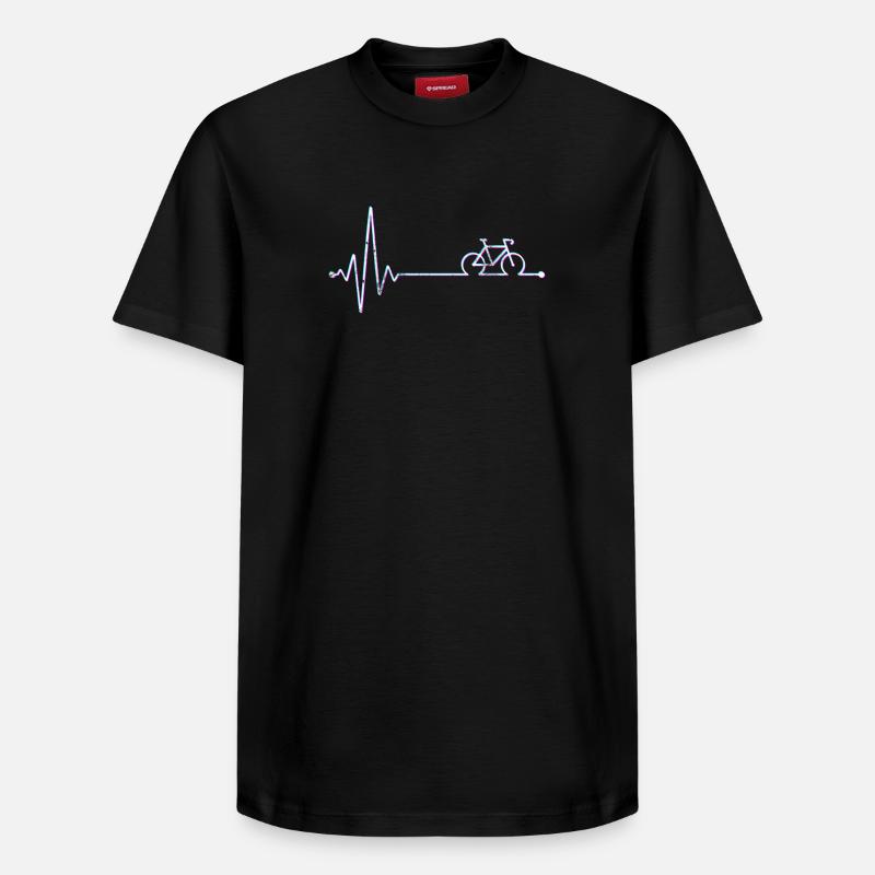 Neon Bike Pulse - T-shirt unisexe décontracté en coton Supima – de SPREAD - noir