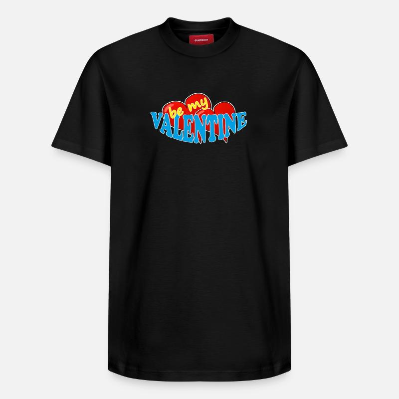 Valentine - T-shirt unisexe décontracté en coton Supima – de SPREAD - noir