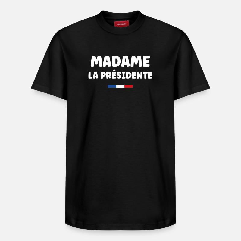 Présidente - T-shirt unisexe décontracté en coton Supima – de SPREAD - noir