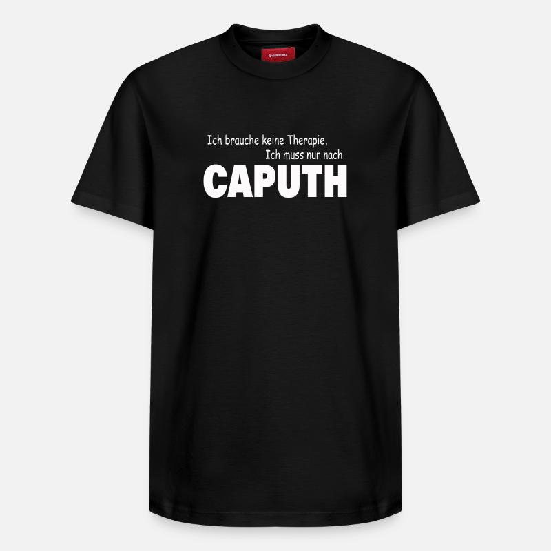 Therapie CAPUTH - Relaxed Unisex Supima Cotton T-Shirt – von SPREAD - Schwarz