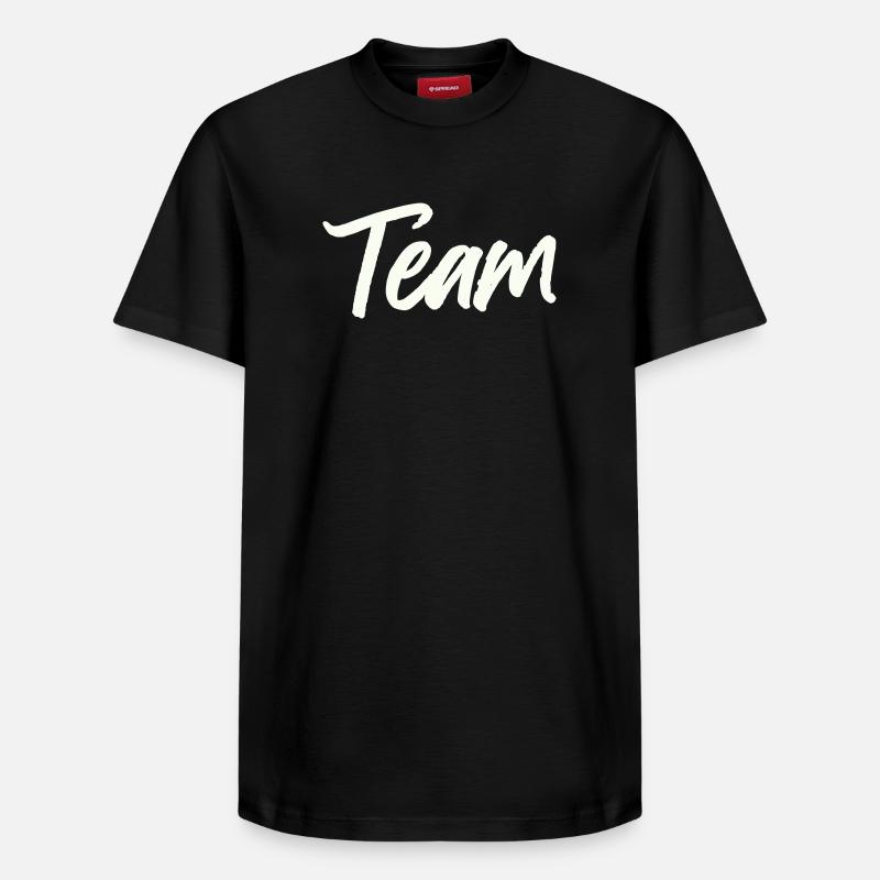 Équipe - T-shirt unisexe décontracté en coton Supima – de SPREAD - noir