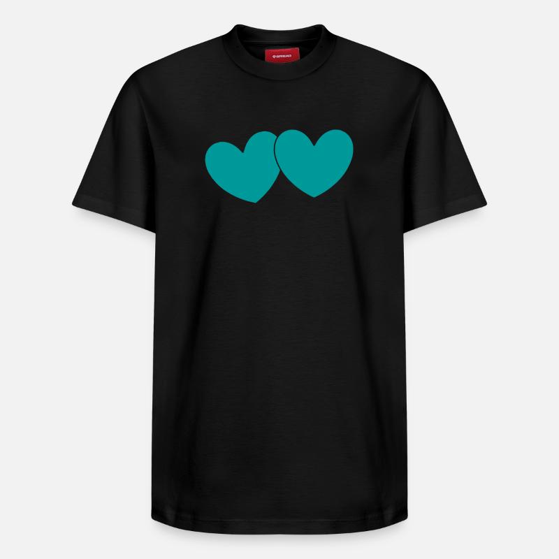 Saint-Valentin, Saint-Valentin, Saint-Valentin - T-shirt unisexe décontracté en coton Supima – de SPREAD - noir