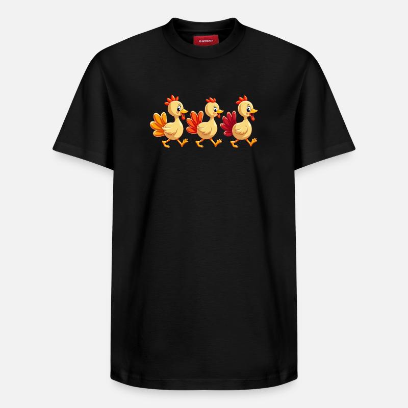 Bébé dinde de Thanksgiving - T-shirt unisexe décontracté en coton Supima – de SPREAD - noir