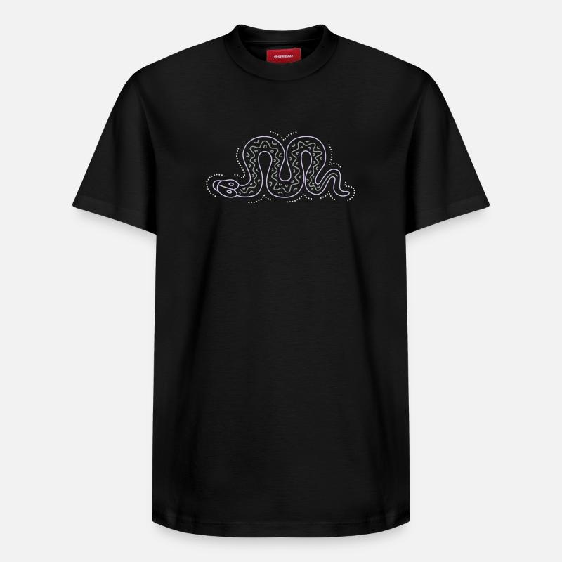 snake - T-shirt unisexe décontracté en coton Supima – de SPREAD - noir