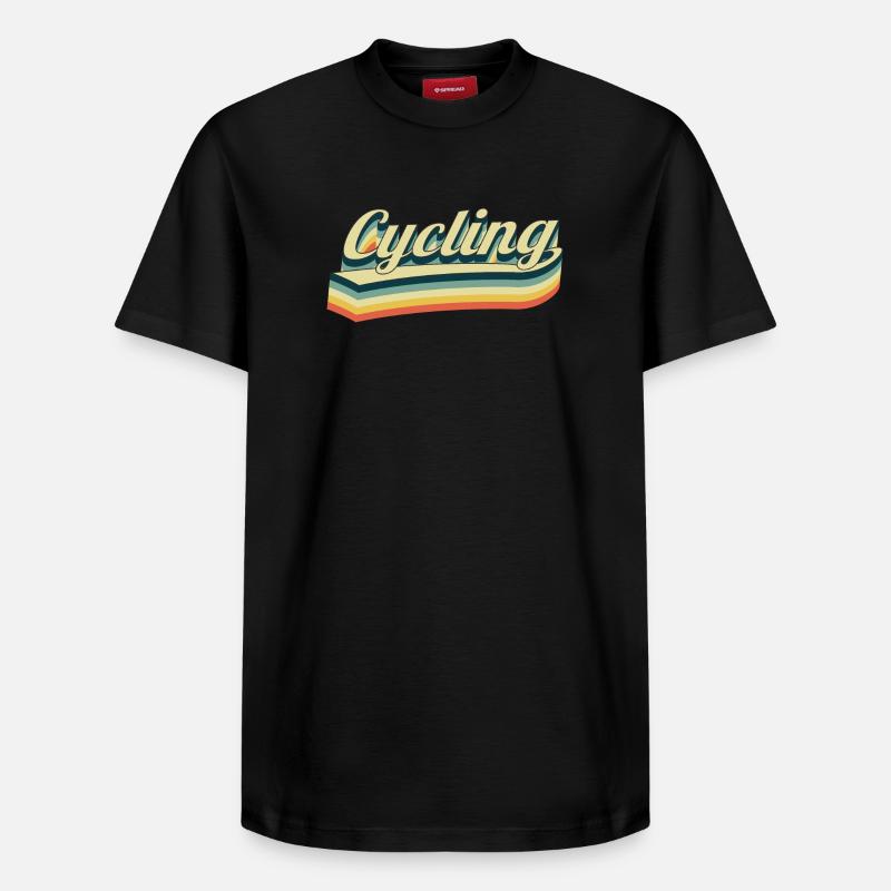 Cycling - Vélo - T-shirt unisexe décontracté en coton Supima – de SPREAD - noir