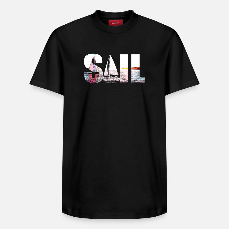 SAIL - T-shirt unisexe décontracté en coton Supima – de SPREAD - noir