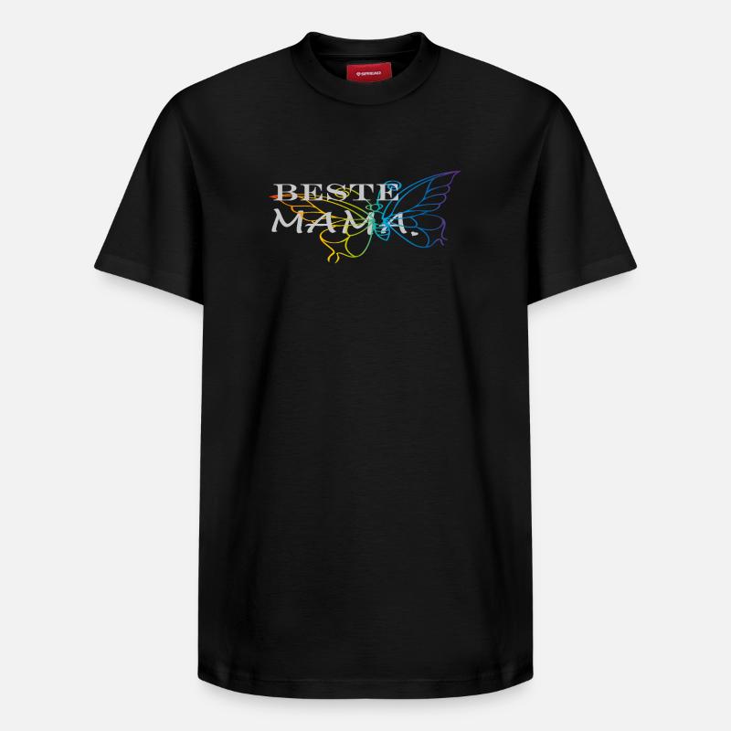 Meilleure maman - T-shirt unisexe décontracté en coton Supima – de SPREAD - noir