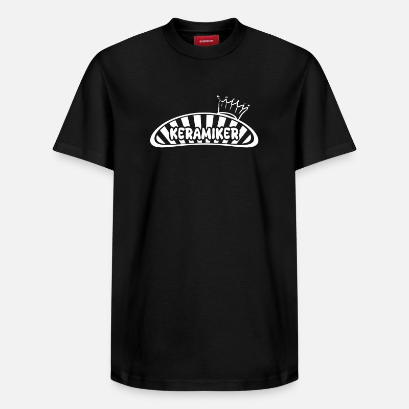 céramiste - T-shirt unisexe décontracté en coton Supima – de SPREAD - noir