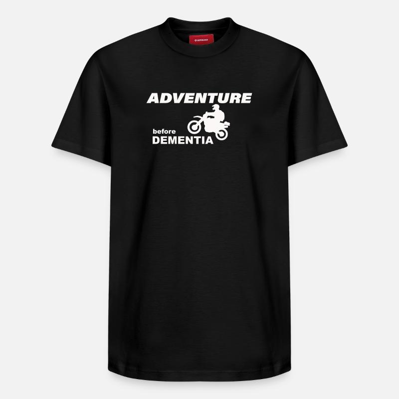 AVENTURE À MOTO - T-shirt unisexe décontracté en coton Supima – de SPREAD - noir