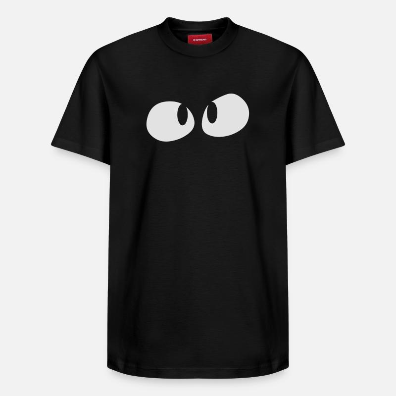 yeux - T-shirt unisexe décontracté en coton Supima – de SPREAD - noir