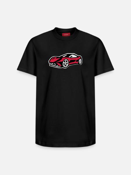 ferari - Relaxed Unisex Supima Cotton T-Shirt – von SPREAD - Schwarz