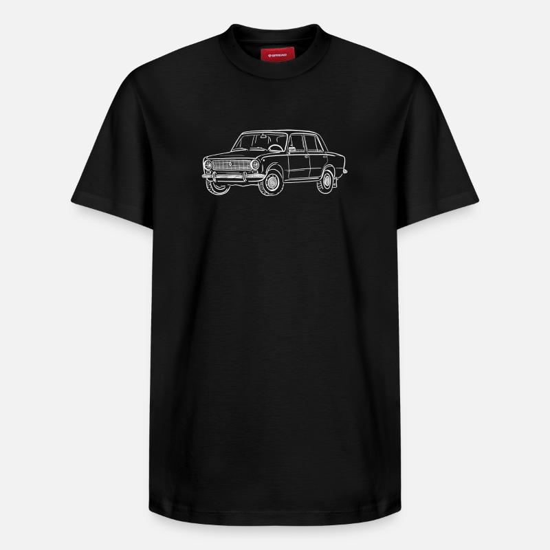 LADA 1200 - T-shirt unisexe décontracté en coton Supima – de SPREAD - noir