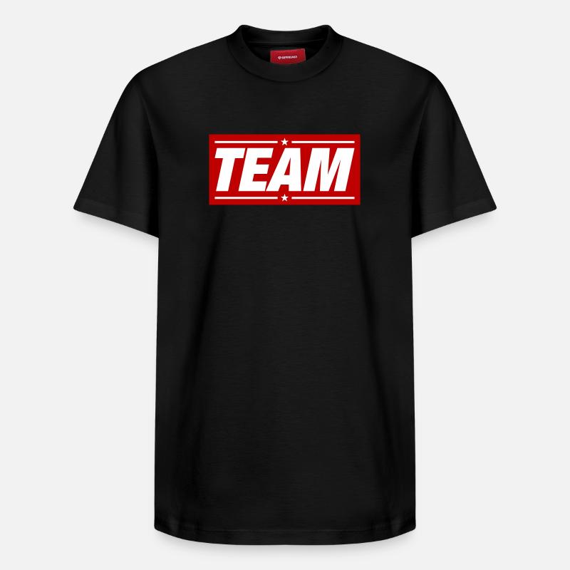 Team Design - Relaxed Unisex Supima Cotton T-Shirt – von SPREAD - Schwarz