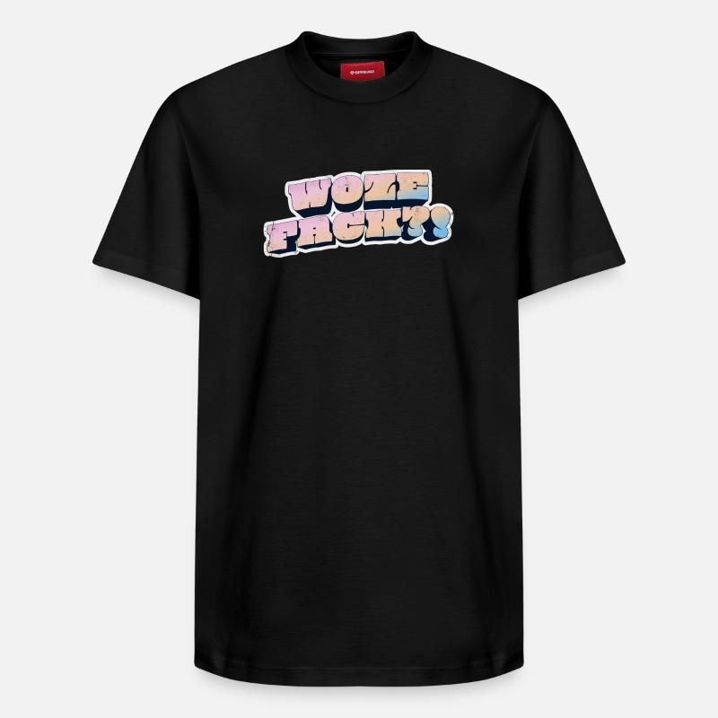 Wow Face Pastel Graffiti Style - T-shirt unisexe décontracté en coton Supima – de SPREAD - noir