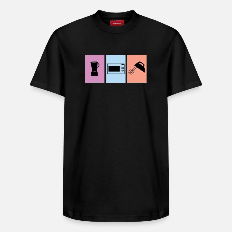 Cuire - T-shirt unisexe décontracté en coton Supima – de SPREAD - noir