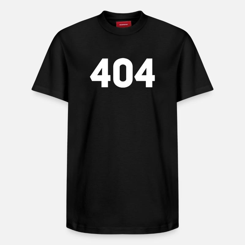 404 introuvable - T-shirt unisexe décontracté en coton Supima – de SPREAD - noir