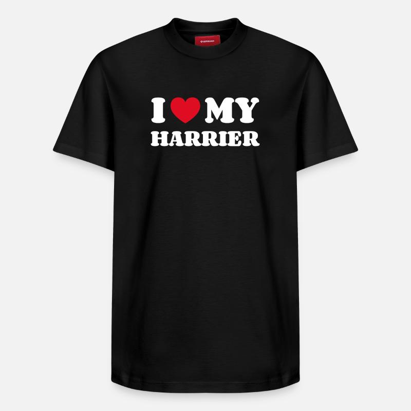 J'aime mon Harrier - T-shirt unisexe décontracté en coton Supima – de SPREAD - noir