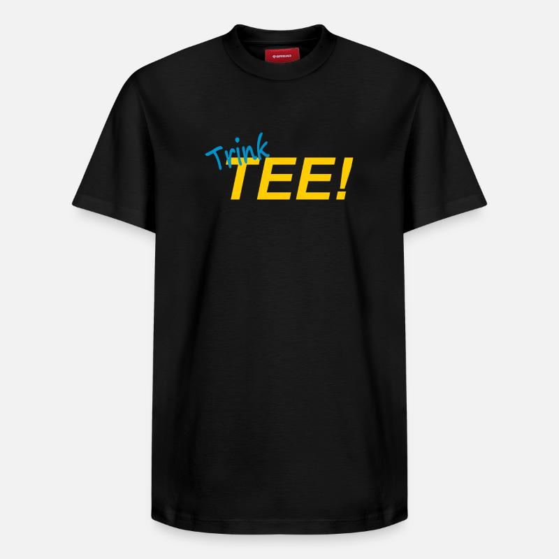 BUVEZ DU THÉ ! - T-shirt unisexe décontracté en coton Supima – de SPREAD - noir