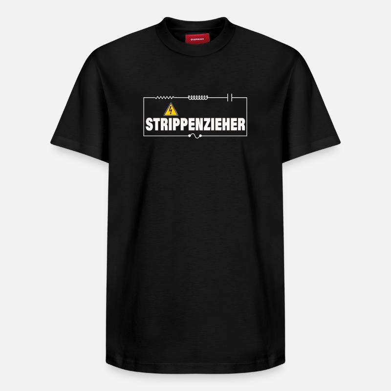 String-puller - Relaxed Unisex Supima Cotton T-Shirt – by SPREAD - black