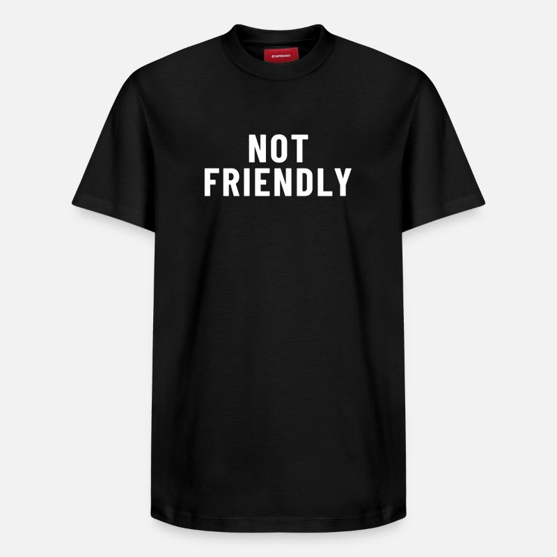 Pas sympathique - T-shirt unisexe décontracté en coton Supima – de SPREAD - noir
