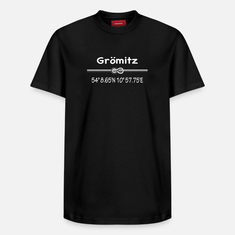 Grömitz - Relaxed Unisex Supima Cotton T-Shirt – von SPREAD - Schwarz