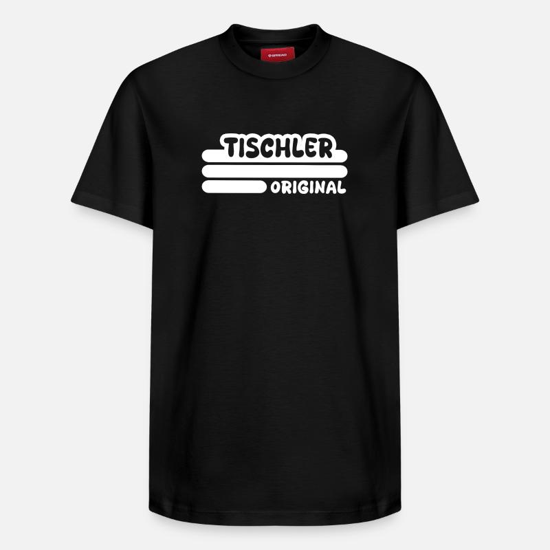 Profession : Charpentier - T-shirt unisexe décontracté en coton Supima – de SPREAD - noir