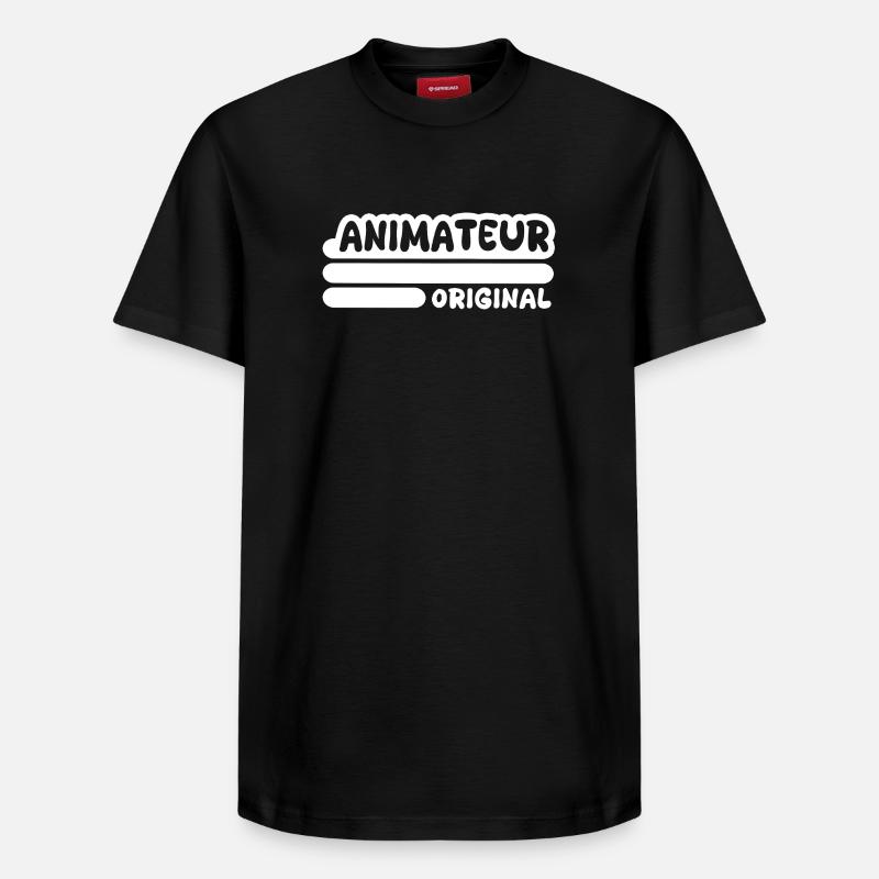 Beruf Animateur - Relaxed Unisex Supima Cotton T-Shirt – von SPREAD - Schwarz