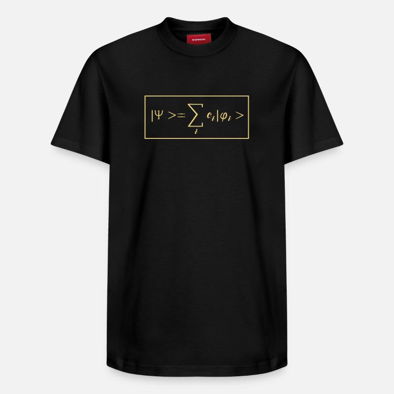 Quantum Physics Quantum Physics Quantum Leap - Relaxed Unisex Supima Cotton T-Shirt – by SPREAD - black