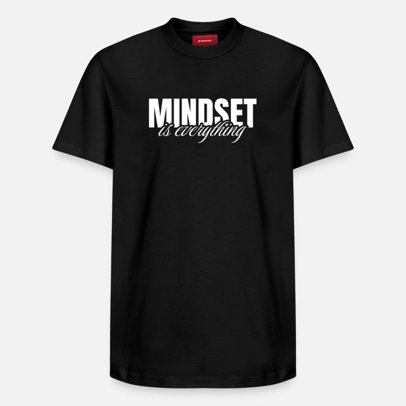 Mindset is everything - Relaxed Unisex Supima Cotton T-Shirt – by SPREAD - black