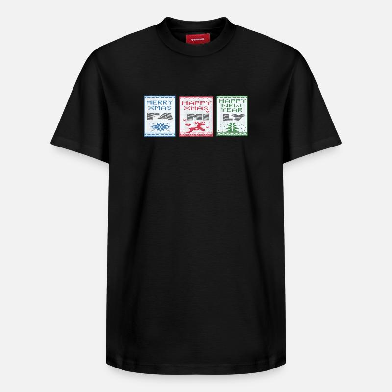 Joyeux Noël - T-shirt unisexe décontracté en coton Supima – de SPREAD - noir