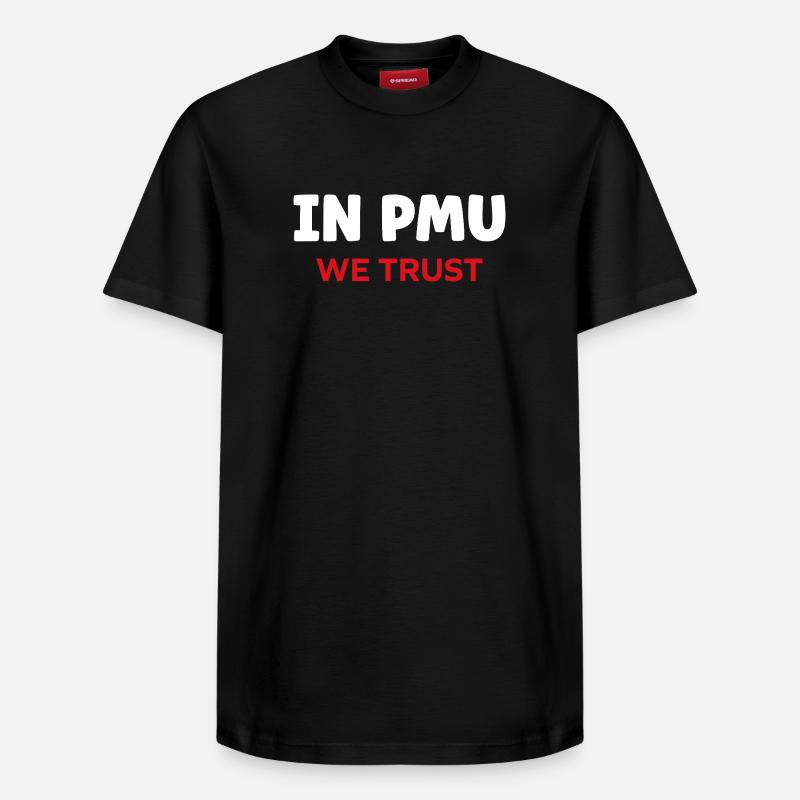 pmu - T-shirt unisexe décontracté en coton Supima – de SPREAD - noir
