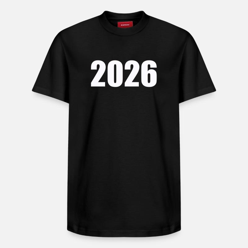 2026 - T-shirt unisexe décontracté en coton Supima – de SPREAD - noir