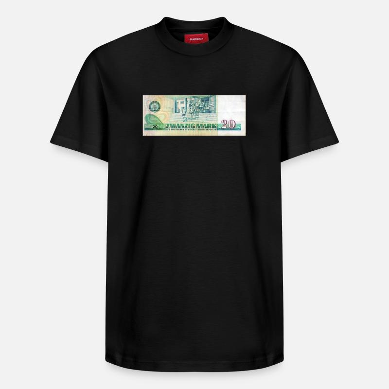 20 mark der ddr - T-shirt unisexe décontracté en coton Supima – de SPREAD - noir
