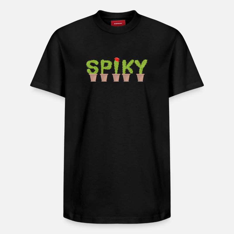 Cactus épineux - Thé de cactus - T-shirt unisexe décontracté en coton Supima – de SPREAD - noir