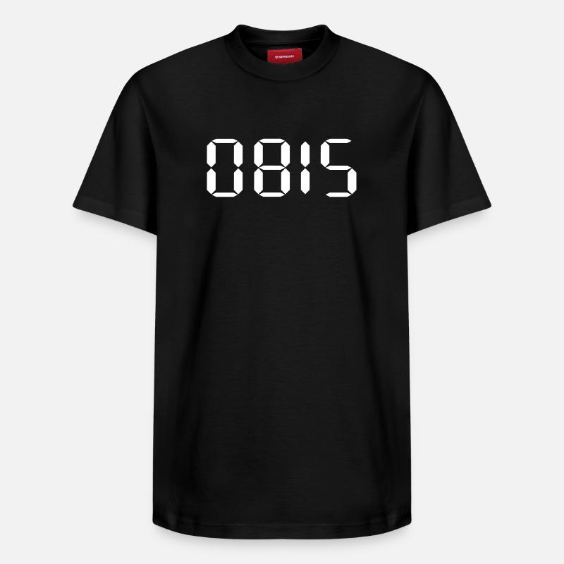 0815 - T-shirt unisexe décontracté en coton Supima – de SPREAD - noir