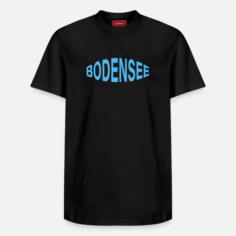 LAC DE CONSTANCE - T-shirt unisexe décontracté en coton Supima – de SPREAD - noir