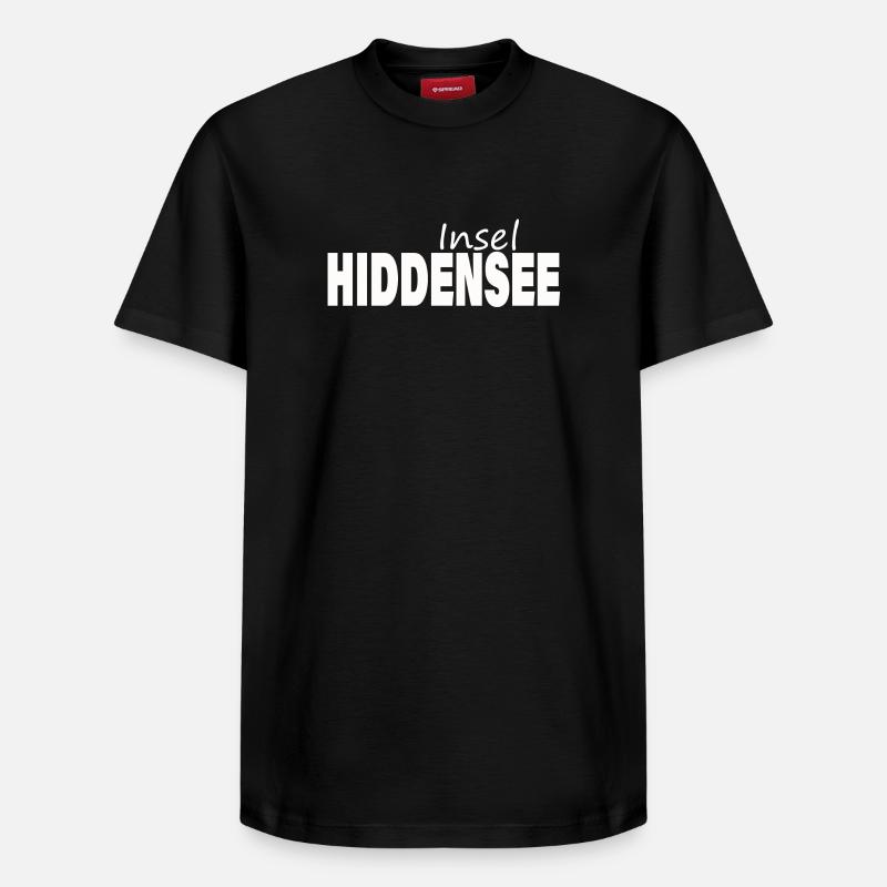 Insel HIDDENSEE - Relaxed Unisex Supima Cotton T-Shirt – von SPREAD - Schwarz